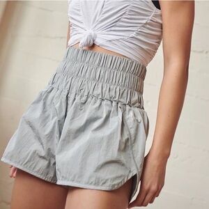 FP Movement Free People Womens Size L The Way Home High Rise Shorts Arctic Mist